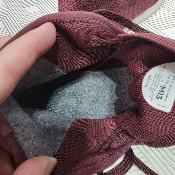 Allbirds - Hi Top Tree Toppers Burgundy Wool Shoes - Men's Size 13 Lace-up. - Picture 7 of 8